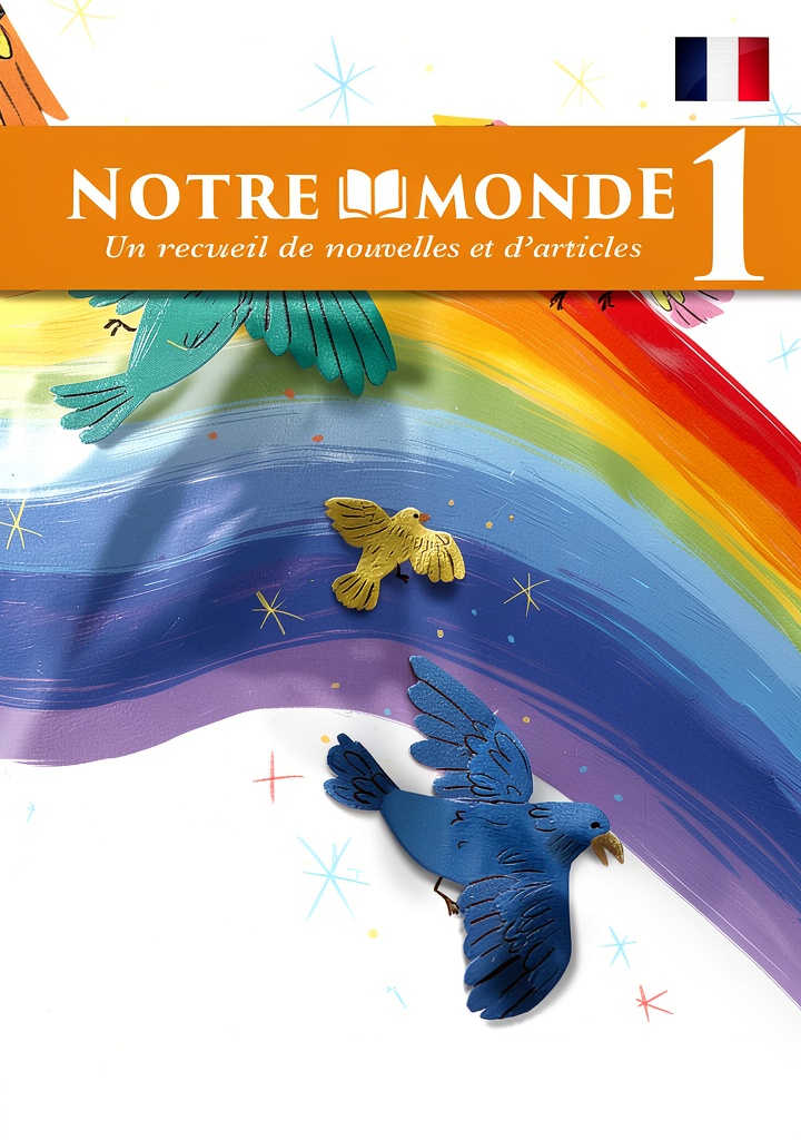 Student reading French eBook on a Kindle device