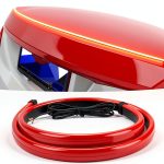 HIPOPY LED Brake Light Strip 144LED Black Flexible 35ft Universal Fit-0