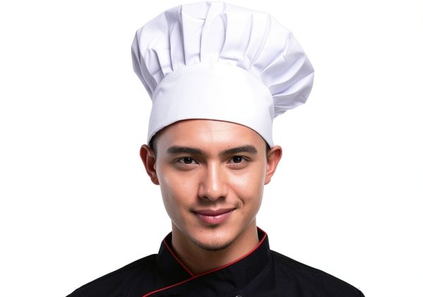 Chef Hat Hyzrz Adult Adjustable Elastic Kitchen Cap One Size Black-4
