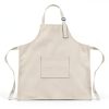 Kids Apron and Chef Hat Set, Adjustable Cotton Child Aprons with Large Pocket White Girls Boys Kitchen Bib Aprons for Cooking Baking Painting-2