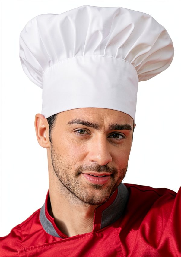 Chef Hat Hyzrz Adult Adjustable Elastic Kitchen Cap One Size Black-2