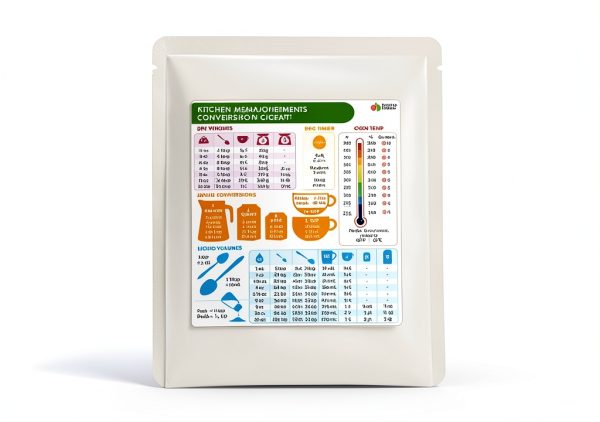 Kitchen Conversion Chart Magnet 8x6 by Momo & Nashi Plastic Magnet-5