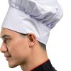 Chef Hat Hyzrz Adult Adjustable Elastic Kitchen Cap One Size Black-3
